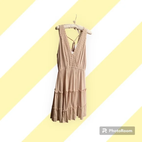 tan beach dresses Petal & Pup Women's Soliel Puff Sleeve Midi Dress